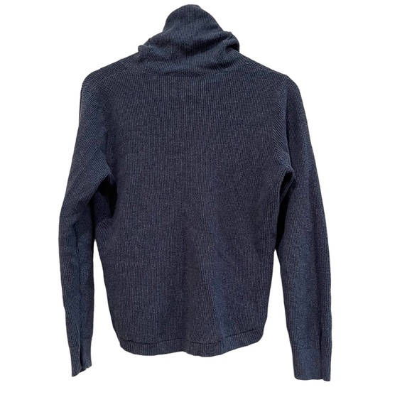 Lauren Ralph Lauren Cowl Neck Tight Knit Long Sleeve Sweater, Size Large, Blue - Picture 2 of 10